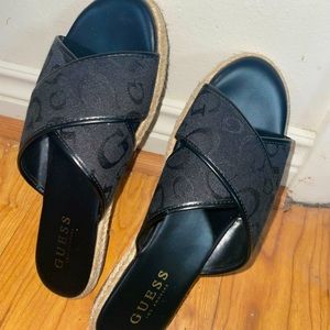 Black guess sandals
